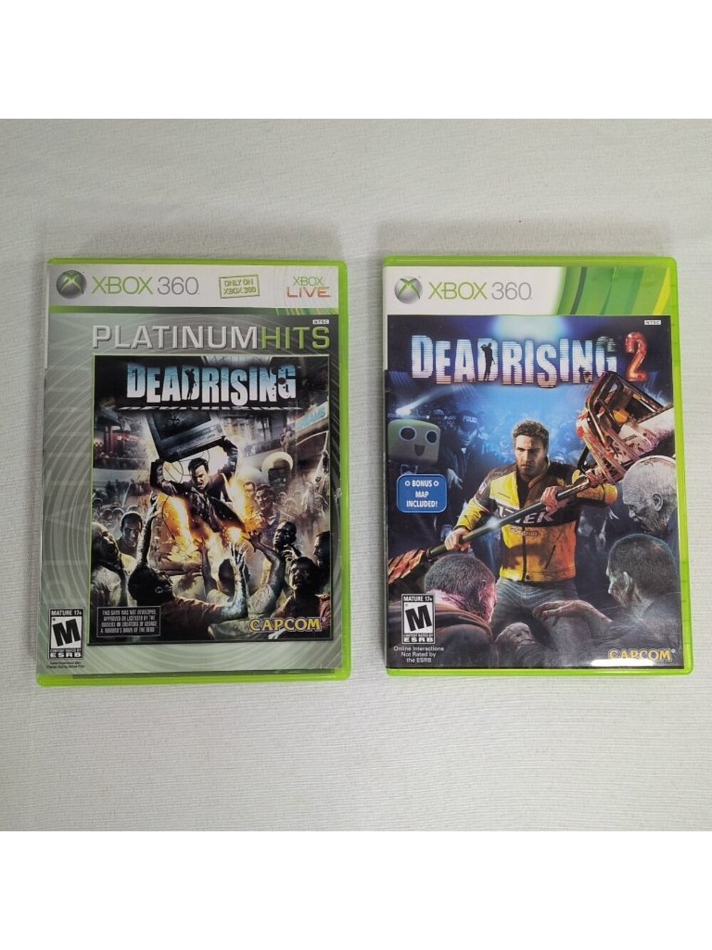 Dead Rising Dead Rising 2 Lot Microsoft Xbox 360 Complete W/ Manual Works Tested